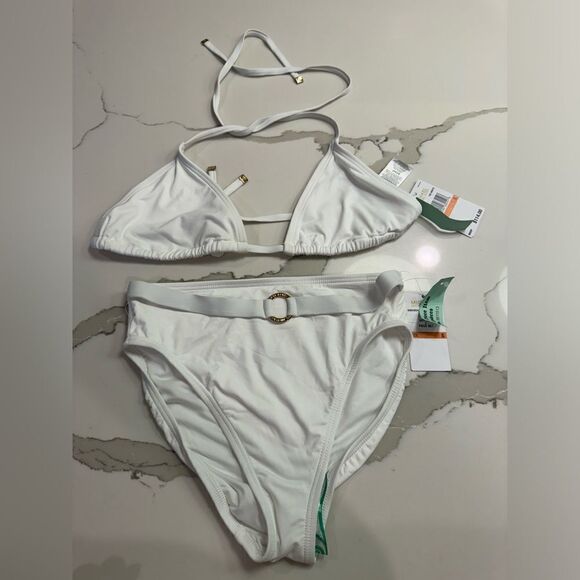 MK Michael Kors white bikini 2 piece - Picture 1 of 6